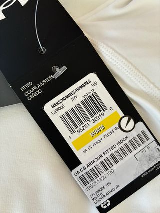 Under Armour ColdGear Fitted Mock Uomo Bianco