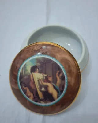 Portagioie Limoges France Porcellana