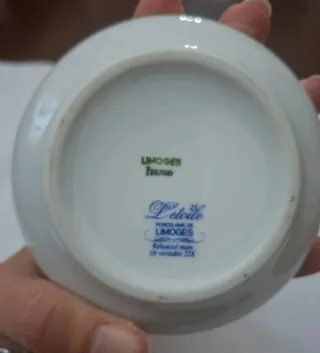 Portagioie Limoges France Porcellana