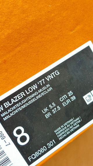 Nike Blazer Low 77 Verde/Amarillo 25 cm