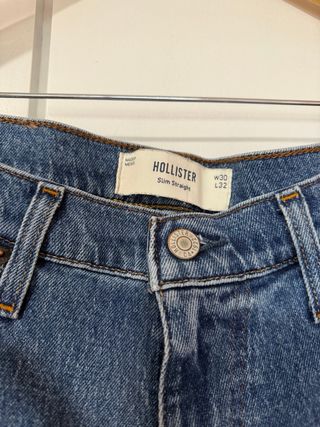 Vaqueros Hollister Hombre Azules