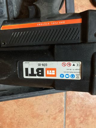 Pistola Clavos BTI Hormigón.  A Gas