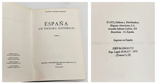 España. Un enigma histórico. (2 Vols.)