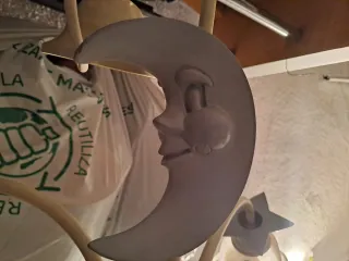 Lámpara infantil luna y estrellas