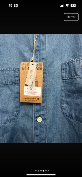 Camisa Vaquera Scalpers Azul talla 45