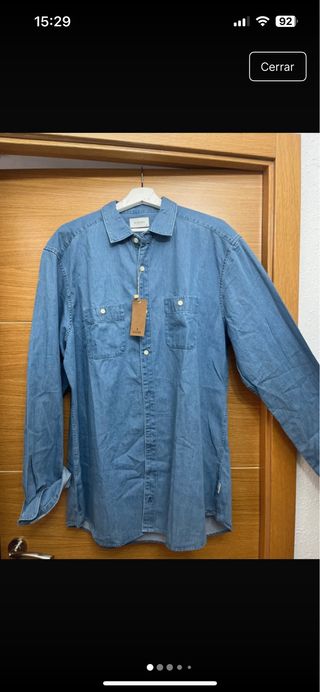 Camisa Vaquera Scalpers Azul talla 45