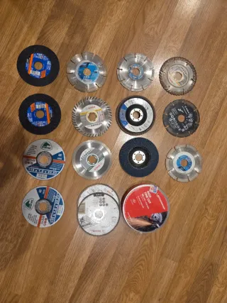 Lote de discos radiales para amoladora