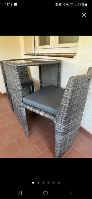 Conjunto jardín Occas Duo acero 2 personas