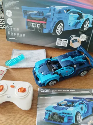 Coche teledirigido  lego CaDA Blue Race Car