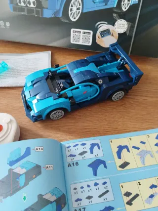 Coche teledirigido  lego CaDA Blue Race Car