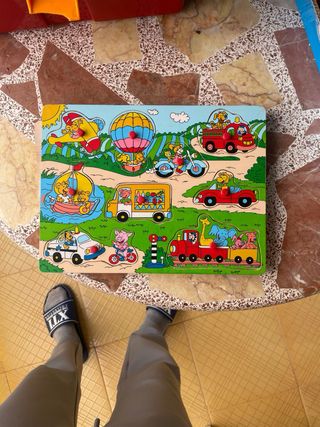 Puzzle infantil educativo de madera