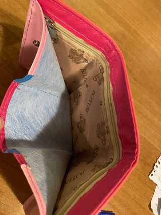 Portafoglio Botusi rosa con gatti