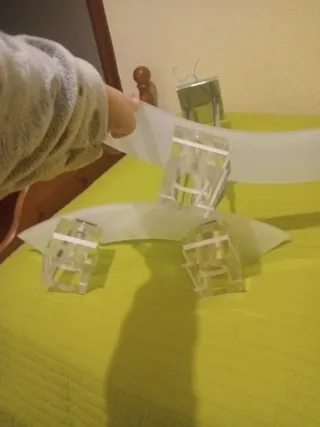 Lámpara de salón elegante plata y transparente