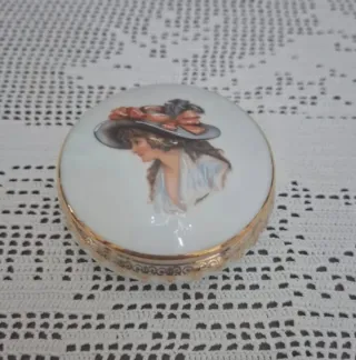 Portagioie Limoges France Porcellana