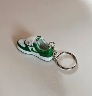 Portachiavi Sneaker stile Nike Air Force 1 Verde e