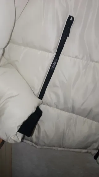 Chaqueta Bomber Blanca Talla 3XL