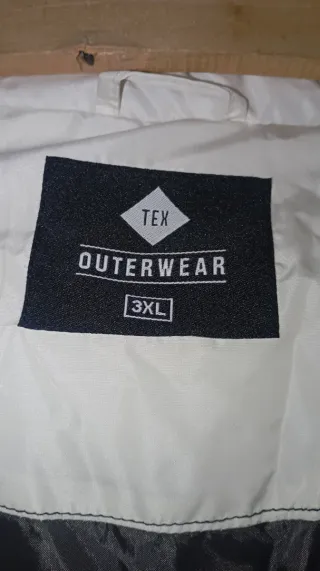 Chaqueta Bomber Blanca Talla 3XL