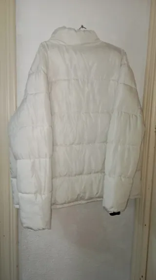 Chaqueta Bomber Blanca Talla 3XL