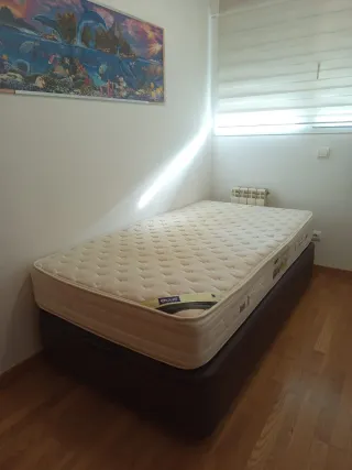 Canapé polipiel marrón 190x105