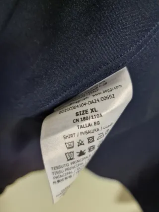 Camisa Boggi Milano Azul Marino Talla XL