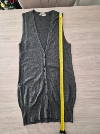 Gilet cardigan donna grigio