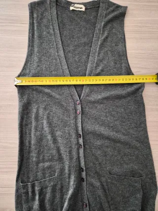 Gilet cardigan donna grigio