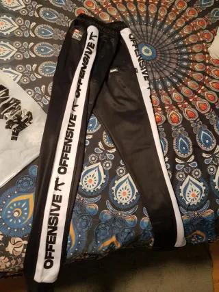 Pantalón chándal Randa negro y blanco