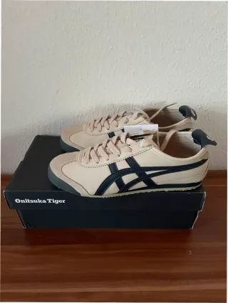 Onitsuka Tiger Mexico 66 Talla 39 Beige/Azul