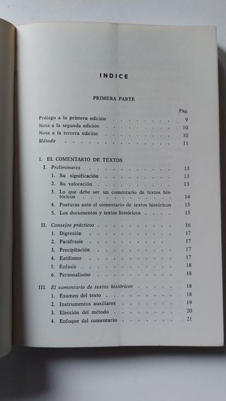 Libro Comentario de textos históricos