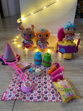 3 Bellies con accesorios y baño