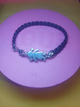 Pulsera Tous Piel y Plata