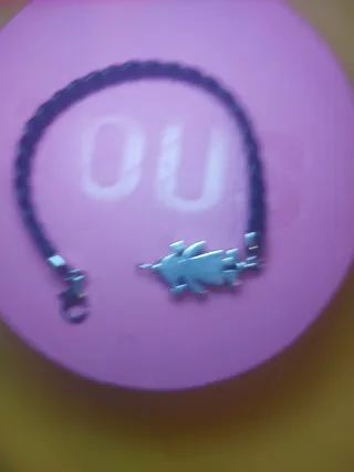 Pulsera Tous Piel y Plata