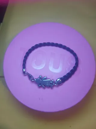 Pulsera Tous Piel y Plata