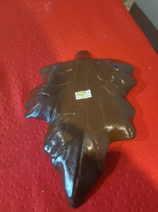 Svuota tasche foglia marrone e oro