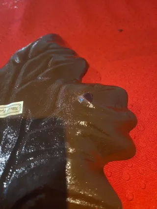 Svuota tasche foglia marrone e oro