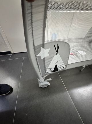 Cuna de viaje plegable + colchón