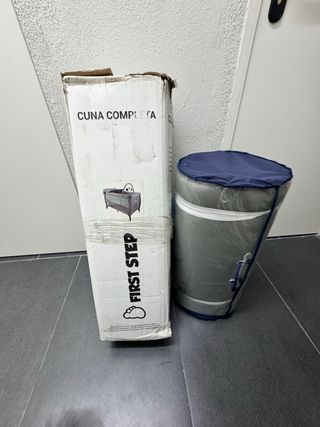 Cuna de viaje plegable + colchón