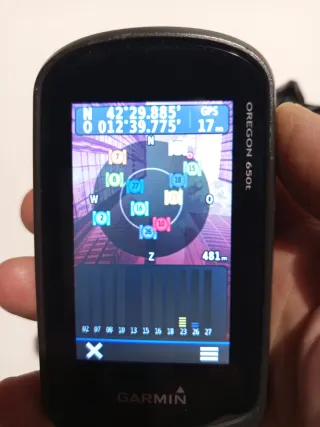 Garmin Oregon 650t + accessori