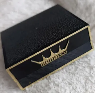 Gemelos Monarch Vintage Perla Chapado Oro