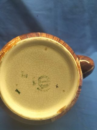 Bule de chá raro Gilman castanho e canela