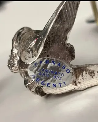 Figuras payaso metal plata multicolor