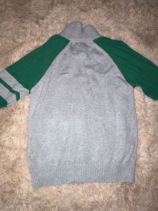 Jersey Tommy Hilfiger Gris y Verde Original