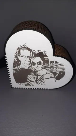 Mealheiro Coração Personalizado com Foto