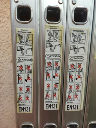 Escalera Tijera Plegable Aluminio