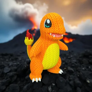 Figura Pokémon Charmander 3D Efecto Crochet