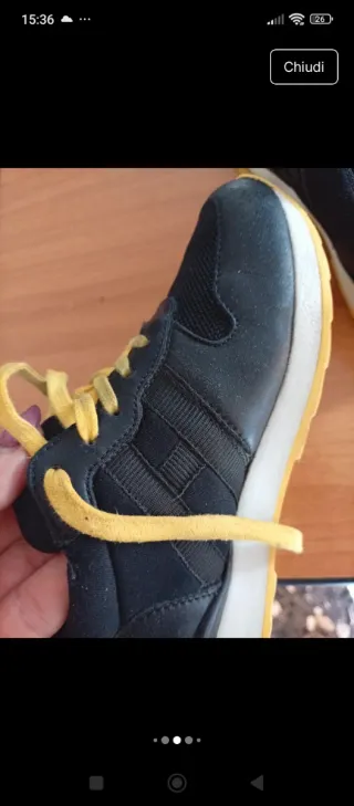 Scarpe Hogan N. 30 Stoffa Pelle Gomma