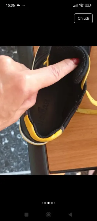 Scarpe Hogan N. 30 Stoffa Pelle Gomma