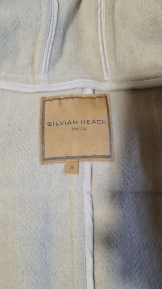 Abrigo de paño mujer beige con capucha