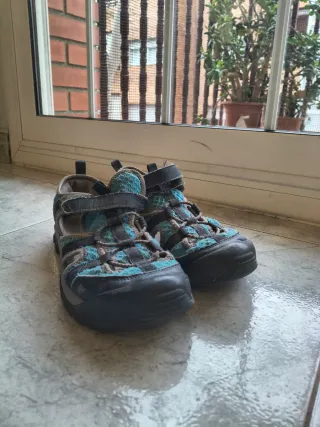 Bambas Decathlon de Verano para Montaña Azul/Gris