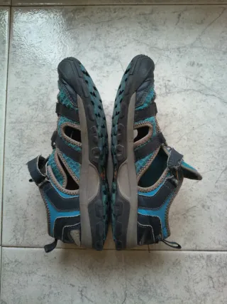 Bambas Decathlon de Verano para Montaña Azul/Gris